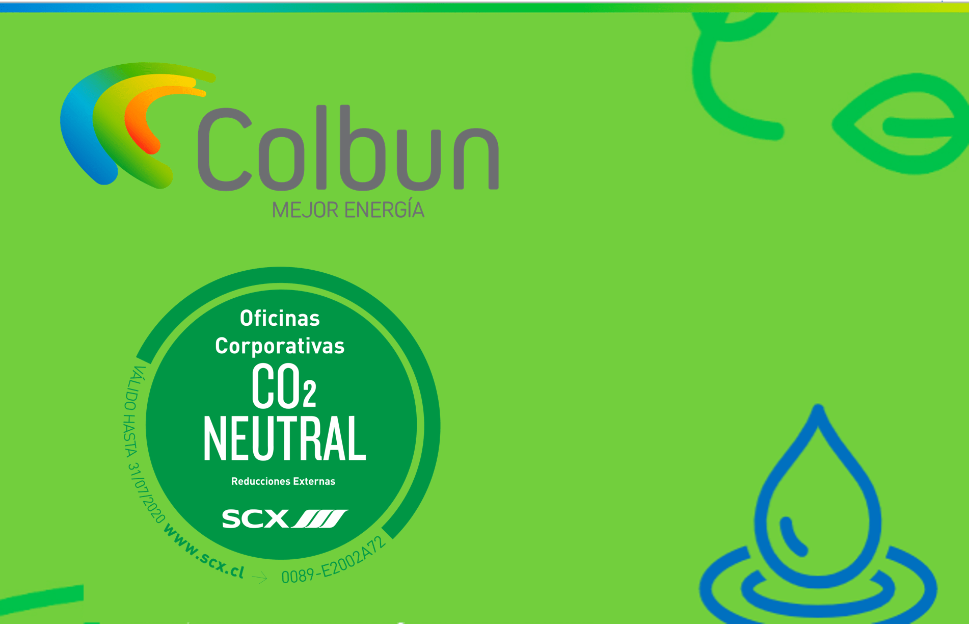 Colbún, carbon neutral corporate offices 2018