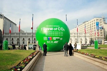 Chilean Embassy in China its carbon footprint