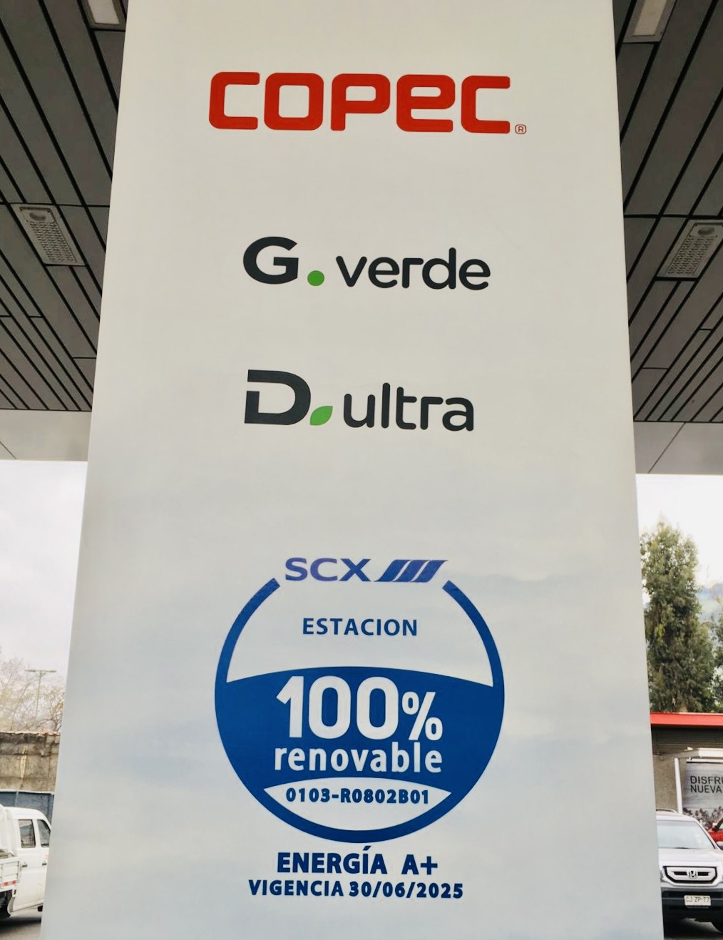 COPEC Service Stations, 100% renewable consumption