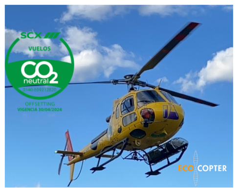 Ecocopter neutralizes its 2023 flights