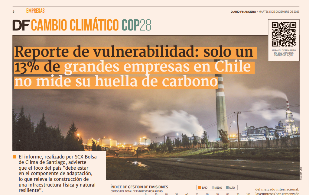 Article DF, Radiography of Corporate Vulnerability to Climate Change, 2023 edition.